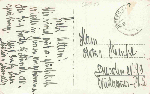 06917 Jessen Elster Aufgang zum Schloss o um 1930