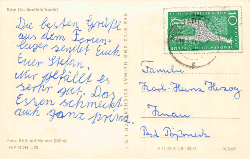 07318 Eyba Saalfeld  Saale o 1965
