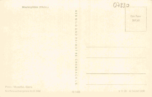 07330 Marktgölitz Probstzella Thüringen * 1960