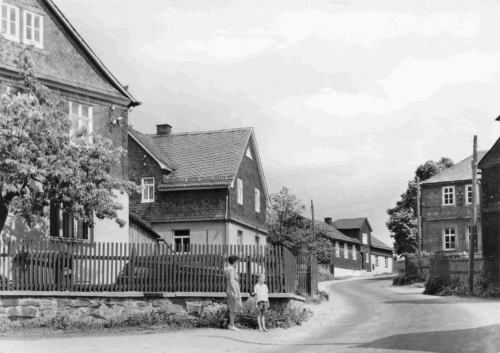 07343 Heinersdorf Wurzbach Thüringen Dorfstrasse o 1973