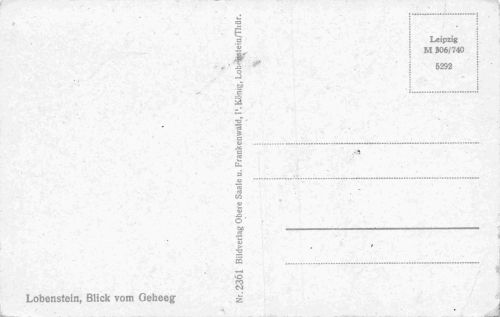 07356 Bad Lobenstein Totalansicht * um 1950
