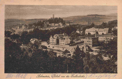 07356 Bad Lobenstein von der Gallenleite o 1922
