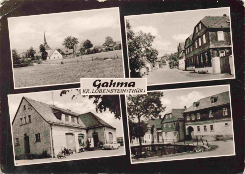 07368 Gahma Remptendorf Mehrbildkarte gebraucht 1964