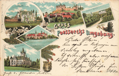 07381 Poessneck  Litho o 1898
