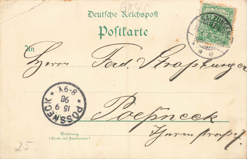 07381 Poessneck  Litho o 1898