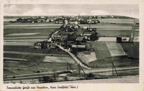 07389 Peuschen Thüringen Landpoststempel via Pößneck o 1963