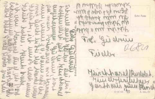 07407  Kirchhasel Totalansicht gebraucht um 1955