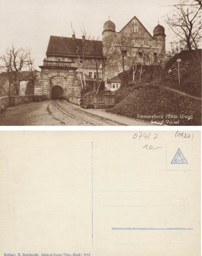 Schwarzburg Schloss Portal * ca.1920