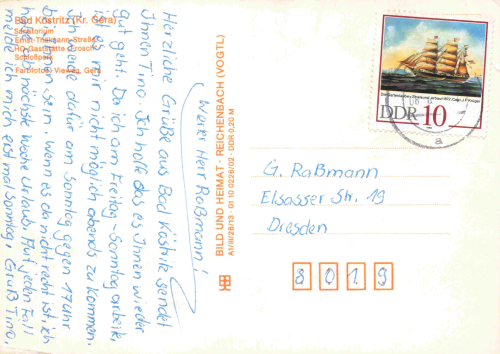 07586 Bad Köstritz Thüringen Mehrbildkarte o 1988