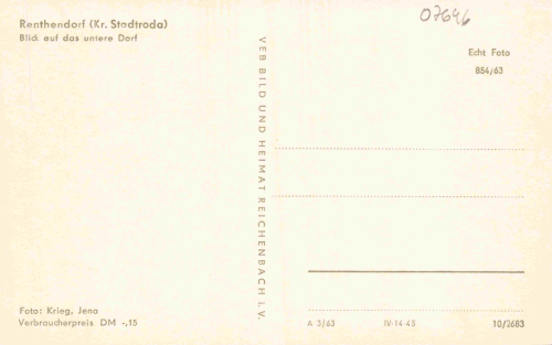 07646 Renthendorf  Thüringen * 1963
