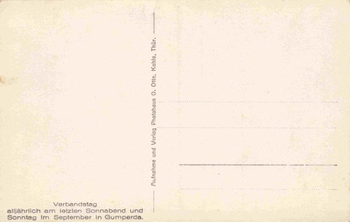 07768 Gumperda Gruß vom Verbandstag * um 1930