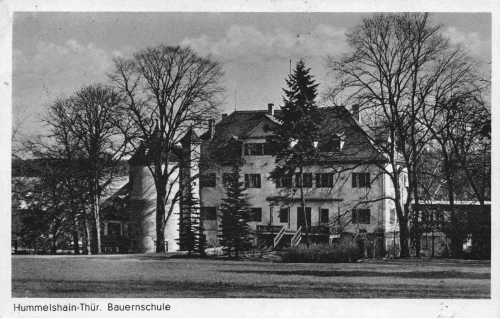 07768 Hummelshain Thüringen Schmölln Bauernschule o 1942