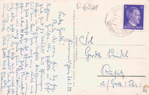 07768 Hummelshain Thüringen Schmölln Bauernschule o 1942
