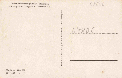 07806 Kospoda Erholungsheim * um 1950