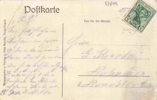 07819 Miesitz Gasthof zum Orlatal Rittergut Totalansicht o um 1910