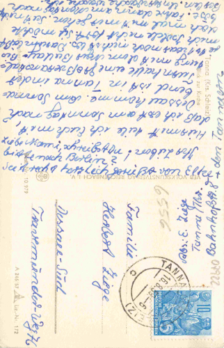 07922 Tanna Thüringen Kirche o 1959