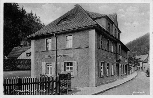 07924 Ziegenrück Schmidts Gasthaus * um 1920