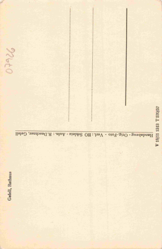 07926 Gefell Vogtland Rathaus * 1957