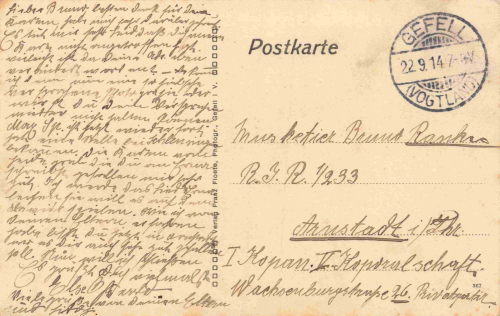 07926 Gefell Vogtland neue Schule o 1914