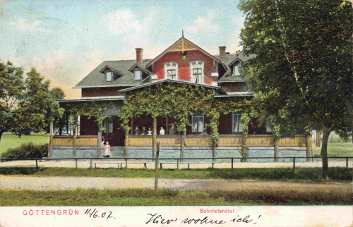 07926 Göttengrün Gefell Bahnhofshotel o 1907
