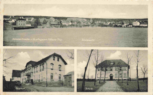 07937 Pöllwitz Thüringen Gasthof Schule o 1939