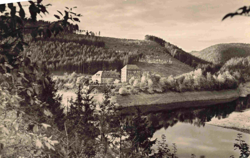 07955 Auma-Untendorf Hotel Linkenmühle country postmark o 1961