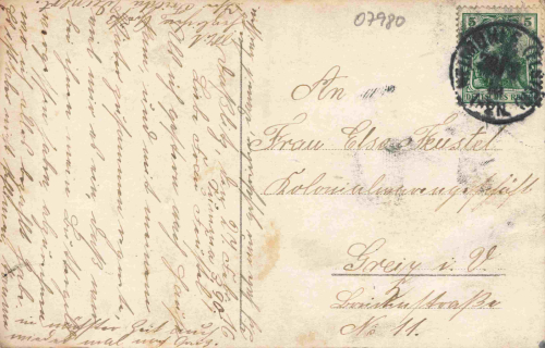 07957 Daßlitz Fachwerkhaus Echtfotokarte o 1910