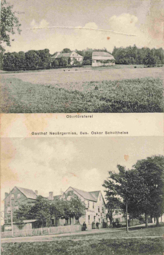 07957 Neuärgerniß Gasthof Schultheiss Oberförsterei o 1913