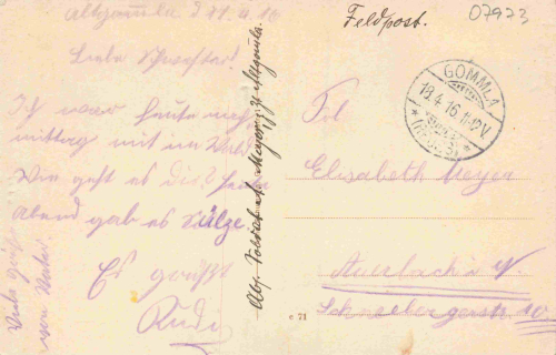 07973 Gommla Greiz Gasthof zur Sonne o 1916