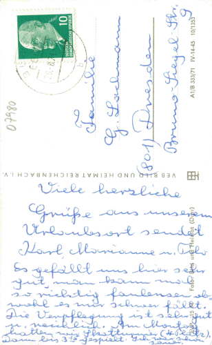 07980 Berga Elster Mehrbildkarte o 1971