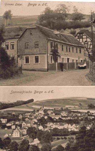 07980 Berga Elster Grimms Lokal o 1928
