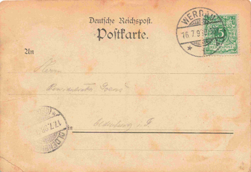 07980 Wünschendorf Elster Gasthof Fuchsmühle Litho o 1898