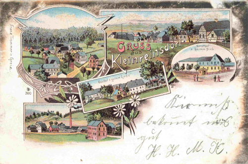 07987 Kleinreinsdorf Mohlsdorf-Teichwolframsdorf Litho o 1900