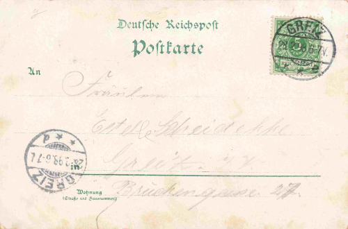 07987 Mohlsdorf-Teichwolframsdorf Gruss vom... Waldhaus Litho o 1898