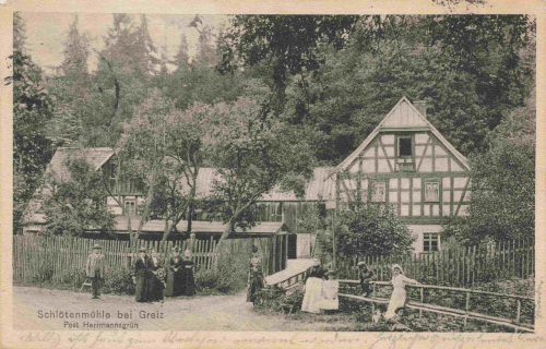 07987 Mohlsdorf-Teichwolframsdorf Schlötenmühle o 1914