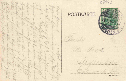 07987 Mohlsdorf-Teichwolframsdorf Schlötenmühle o 1914