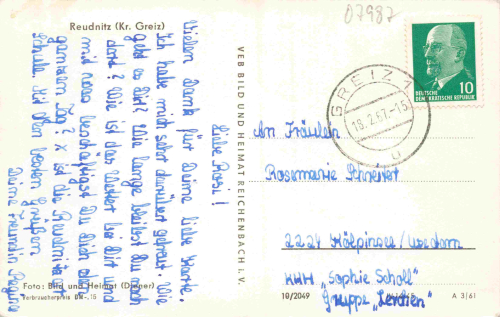 07987 Reudnitz Mohlsdorf-Teichwolframsdorf o 1967