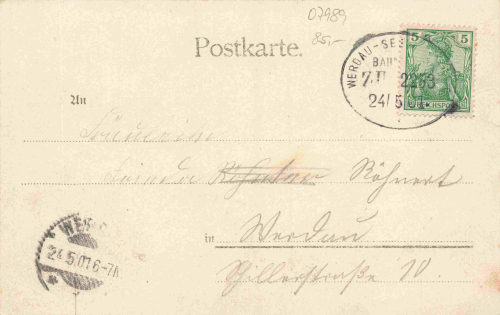 07987 Teichwolframsdorf Gastwirtschaft Wolfrath Litho o 1901