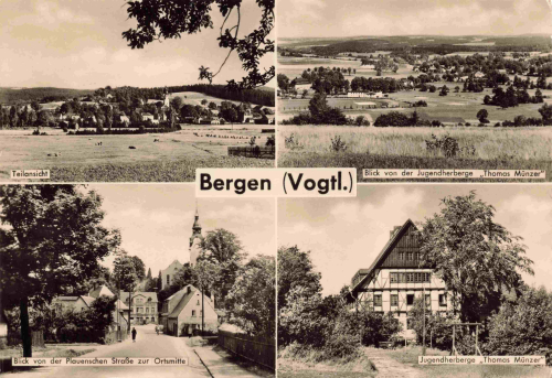 08239 Bergen Vogtland Mehrbildkarte * 1971