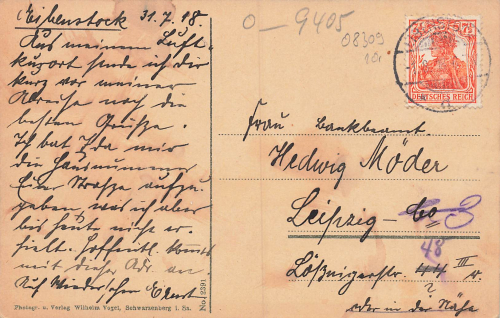 08309 Eibenstock Erzgebirge o 1918