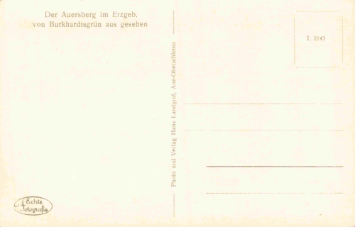 08321 Burkhardtsgrün Zschorlau Erzgebirge * um 1940