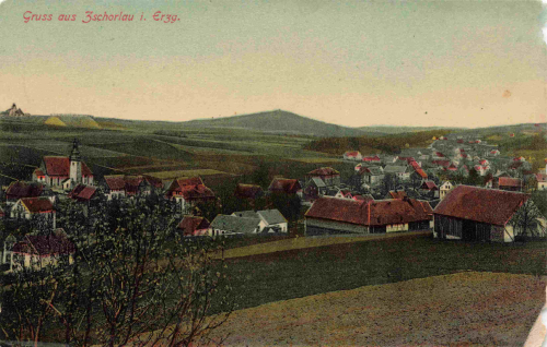 08321 Zschorlau Erzgebirge Totalansicht o 1908