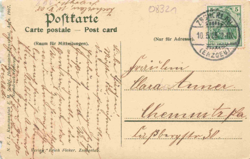08321 Zschorlau Erzgebirge Totalansicht o 1908