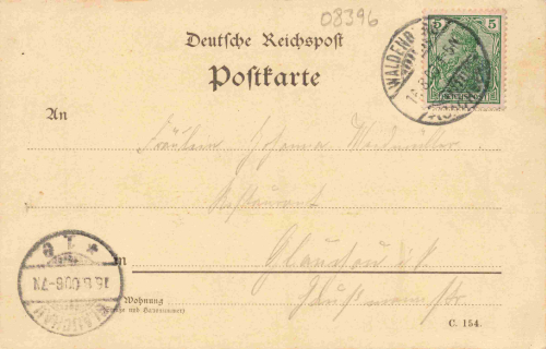 08396 Waldenburg Sachsen Colosseum August Zürich hangemahlte künstlerkarte o 1900