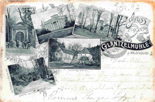 08396 Waldenburg Sachsen Glänzelmühle o 1897