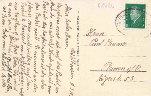 08645 Mühlhausen Bad Elster Vogtland Genesungsheim Speisesaal o 1930