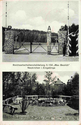 09221 Neukirchen Erzgebirge Reichsarbeitsdienst RAD.-Lager 5 /154 Max Beulich o 1938