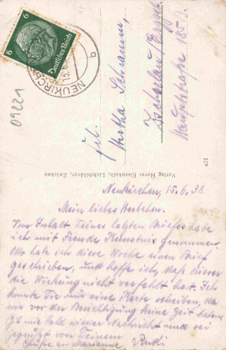 09221 Neukirchen Erzgebirge Reichsarbeitsdienst RAD.-Lager 5 /154 Max Beulich o 1938