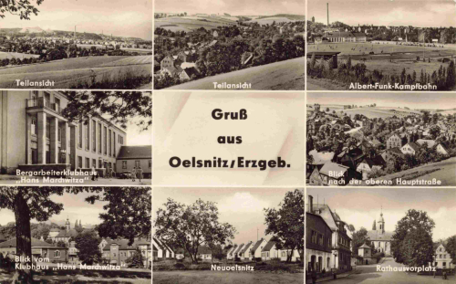 09376 Oelsnitz Erzgebirge Mehrbildkarte o 1961