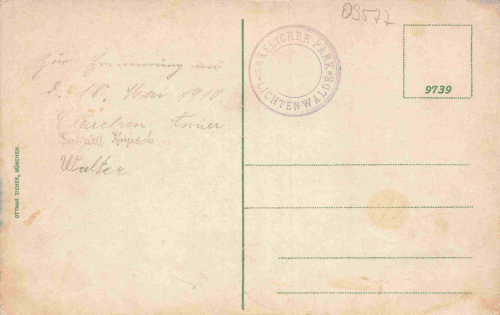 09577 Lichtenwalde Schloss gebraucht 1910
